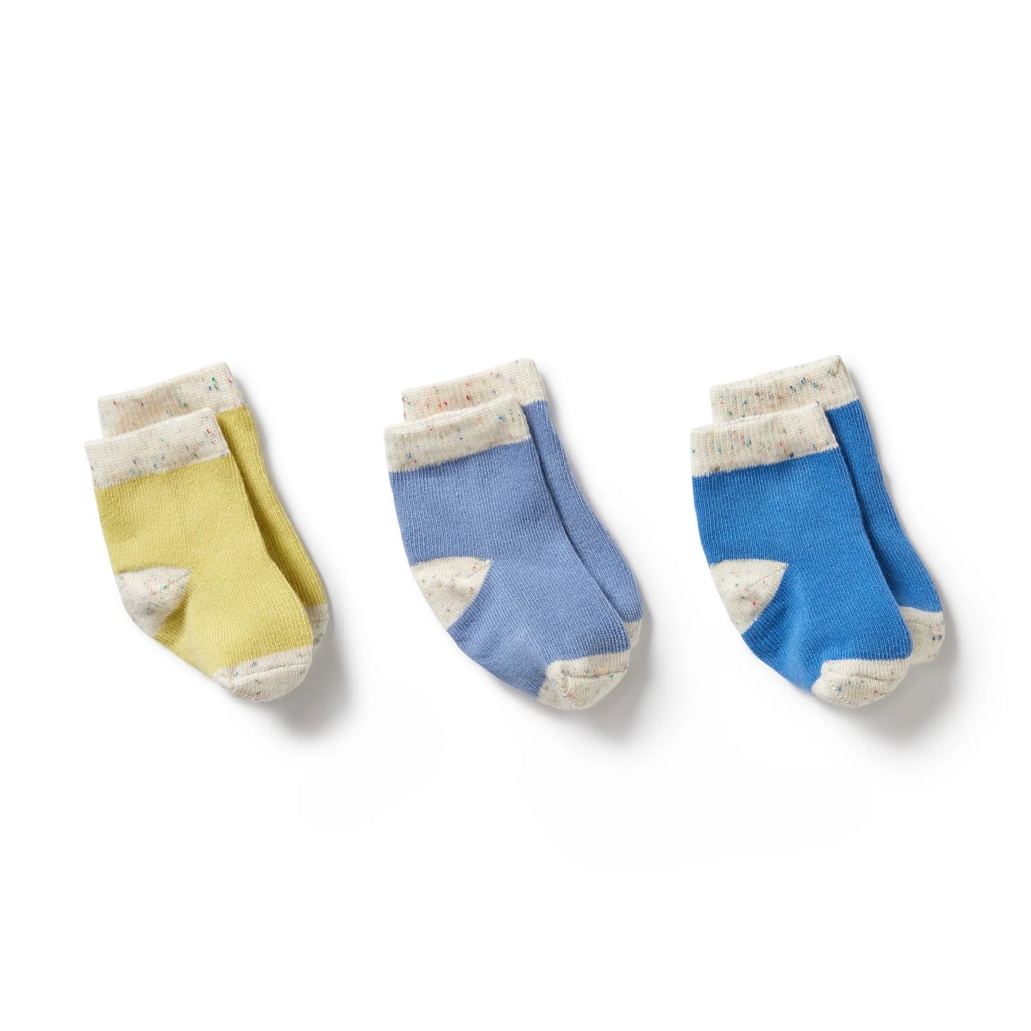 Baby Socks 3 Pack - Endive, Bluebell, Blue