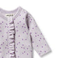 Organic Waffle Ruffle Zipsuit - Lulu Daisy