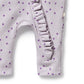 Organic Waffle Ruffle Zipsuit - Lulu Daisy