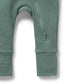 Organic Waffle Zip Suit - Pine Green