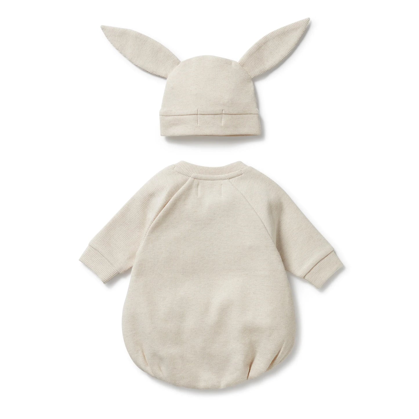 Organic Waffle Bodysuit - Oatmeal