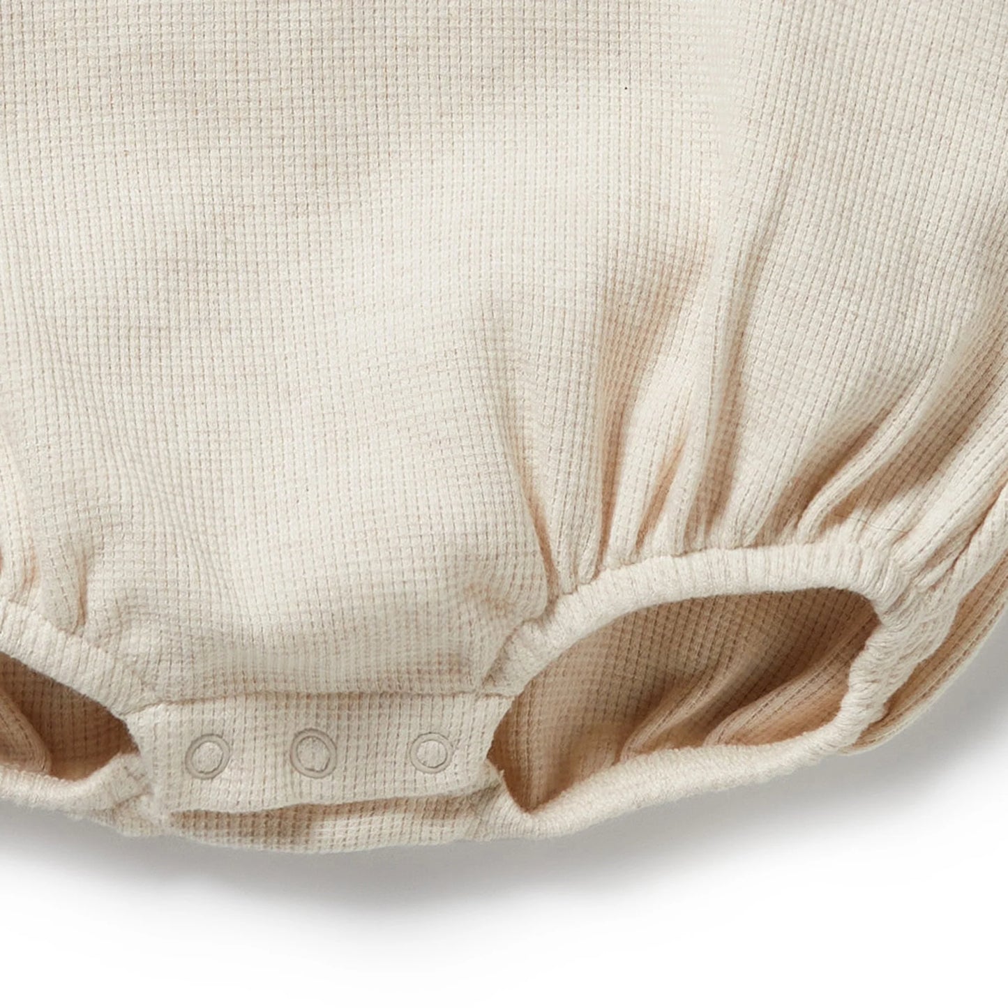 Organic Waffle Bodysuit - Oatmeal