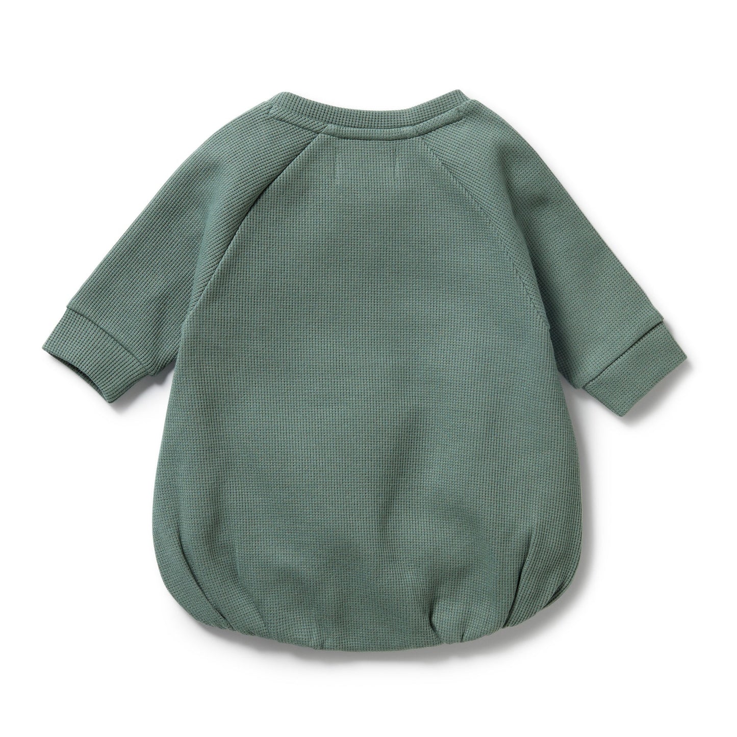 Organic Waffle Bodysuit - Pine Green