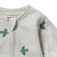 Organic Terry Growsuit - Little Sparrow