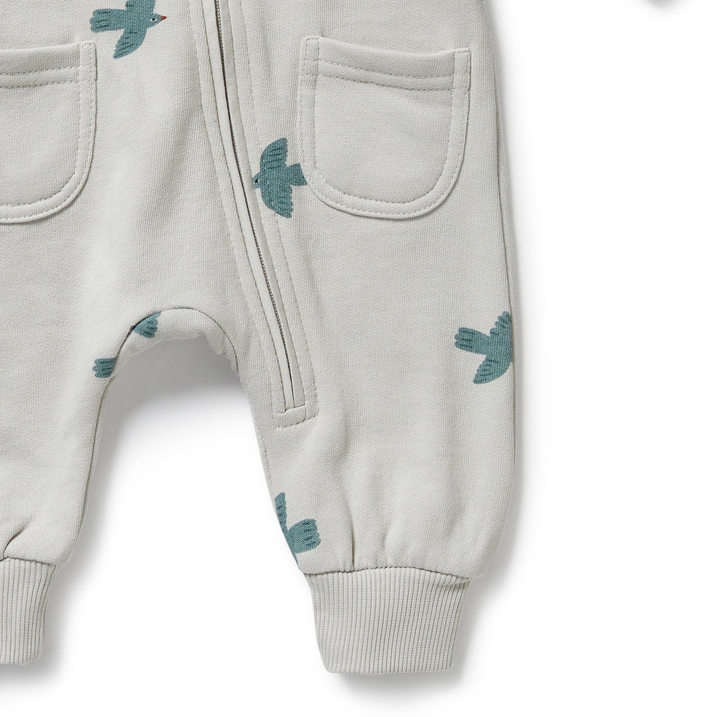 Organic Terry Growsuit - Little Sparrow