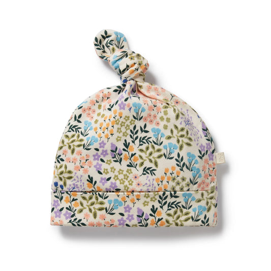 Organic Knot Hat - Tiny Bloom