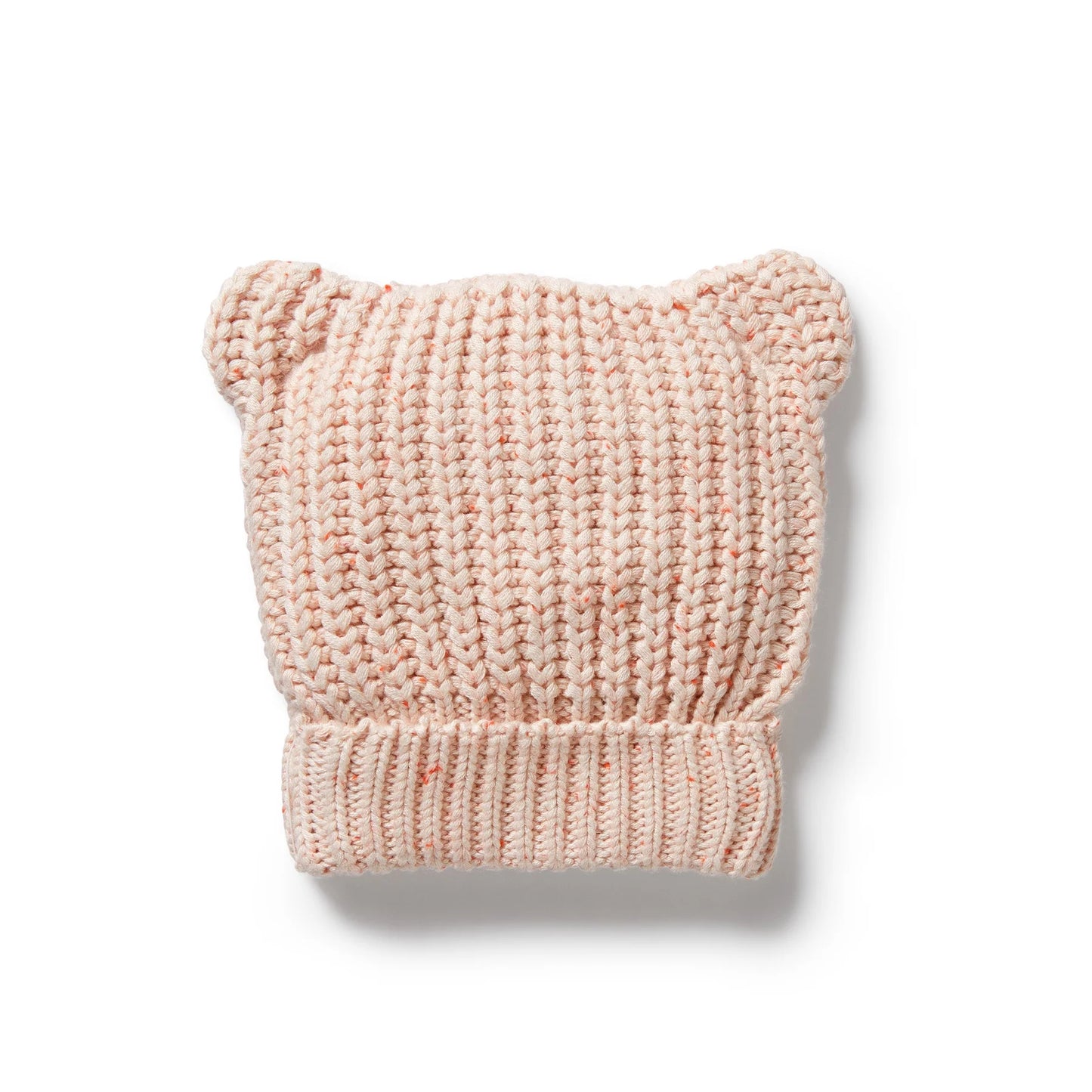 Knitted Bear Hat - Fairy Floss