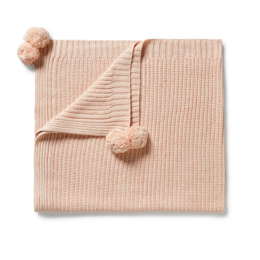 Knitted Blanket - Fairy Floss