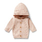 Knitted Cable Jacket - Fairy Floss