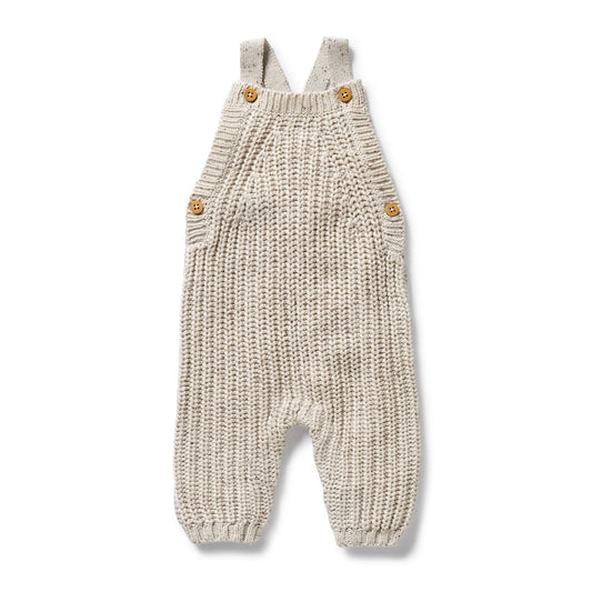 Knitted Overalls - Cookie & Cream