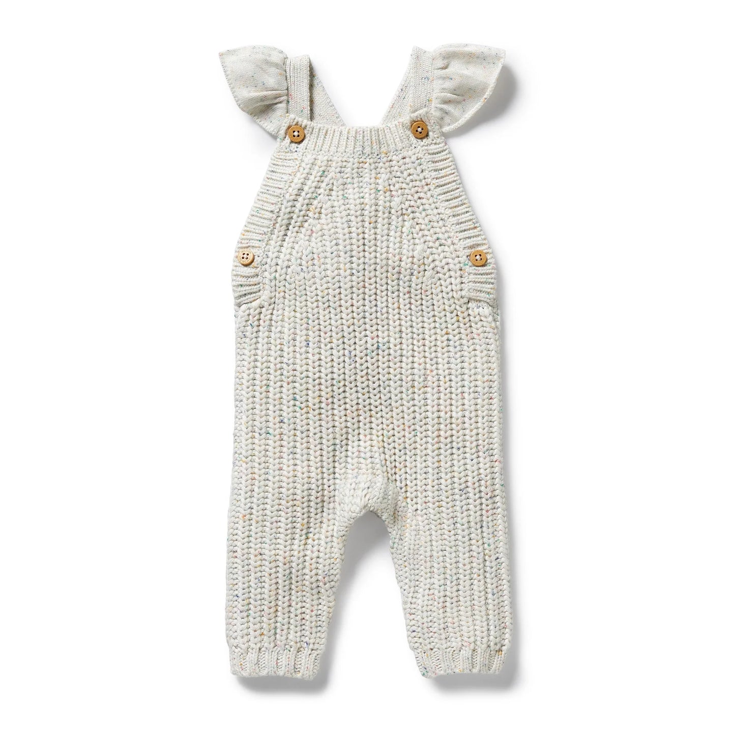 Knitted Ruffle Overalls - 100's & 1000's