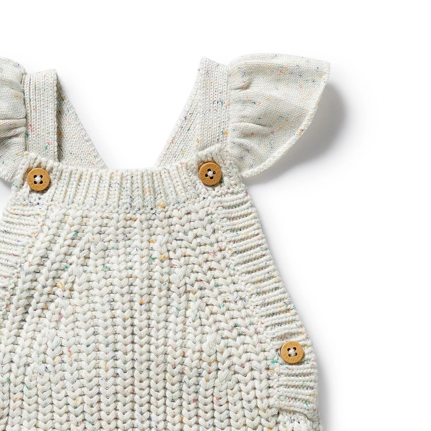 Knitted Ruffle Overalls - 100's & 1000's