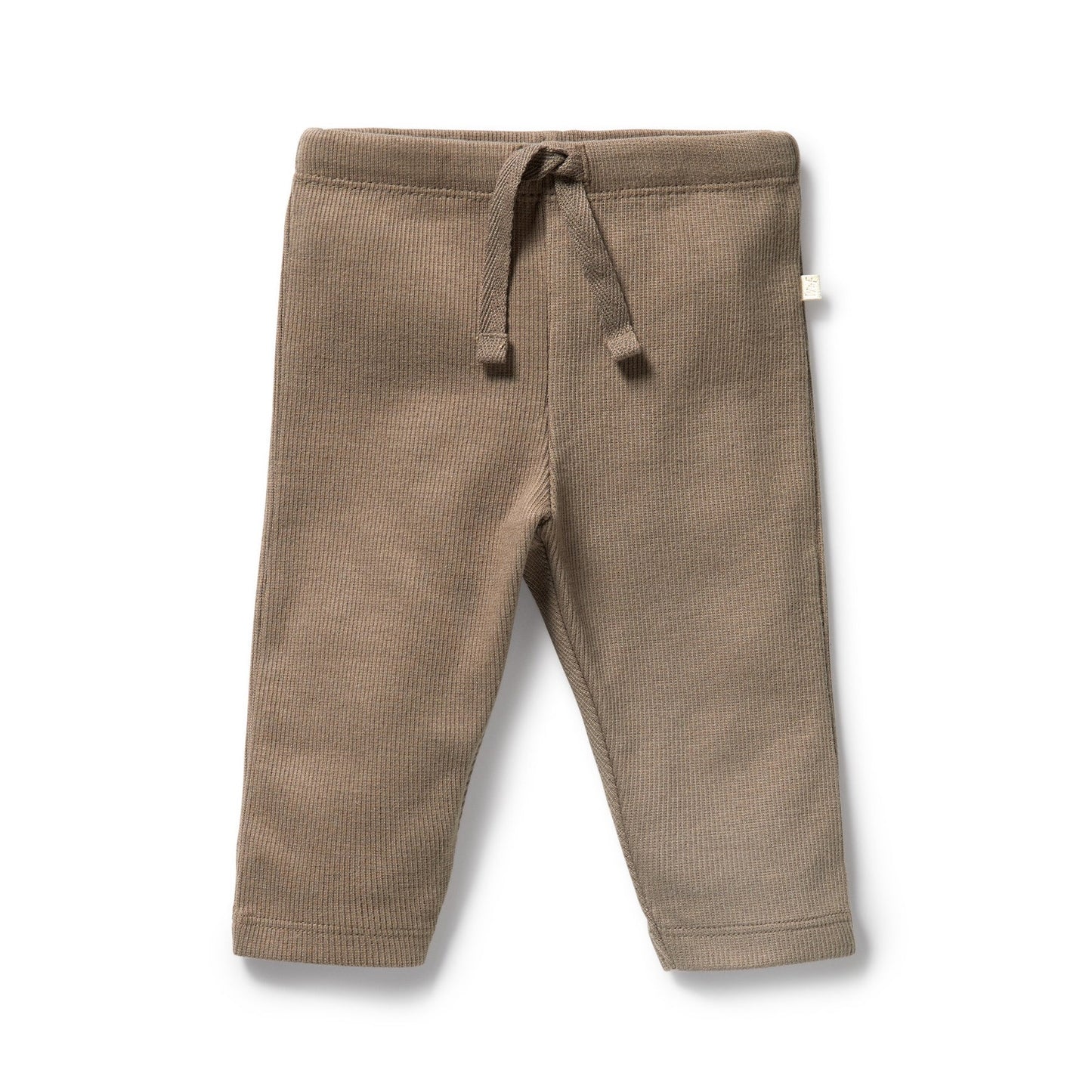Organic Rib Leggings - Walnut