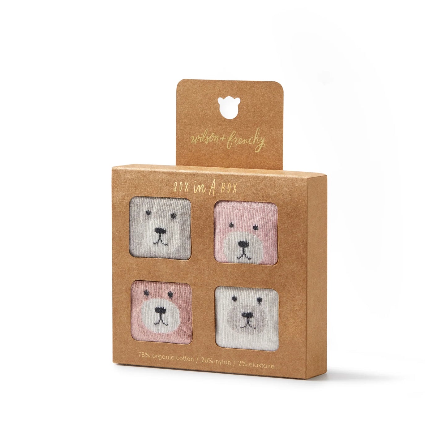 Girls Organic 4Pkt Baby Socks
