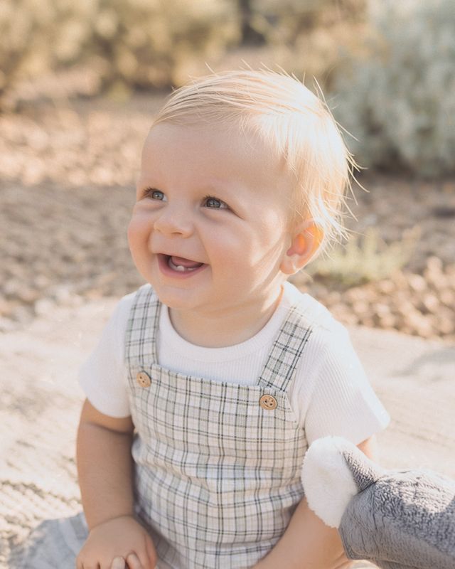 Taylor Bodysuit & Tee Set - Sage Check