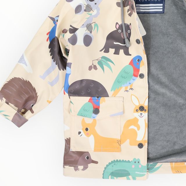 Raincoat Australian Animal - Beige