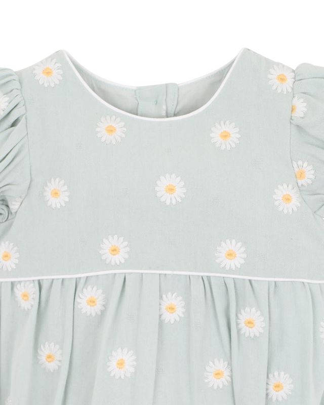 Tess Emb Daisy Bodysuit - Pale Mint