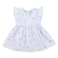 Libby Emb. Butterfly Dress - Pale Blue