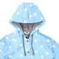 Polkadot Colour Change Raincoat - Blue
