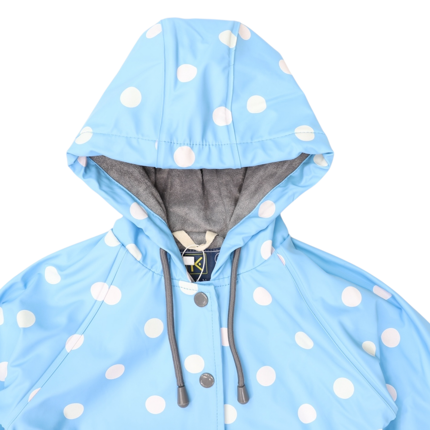 Polkadot Colour Change Raincoat - Blue