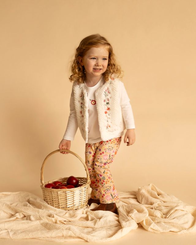 Orchard Bloom Print Flared Leggings