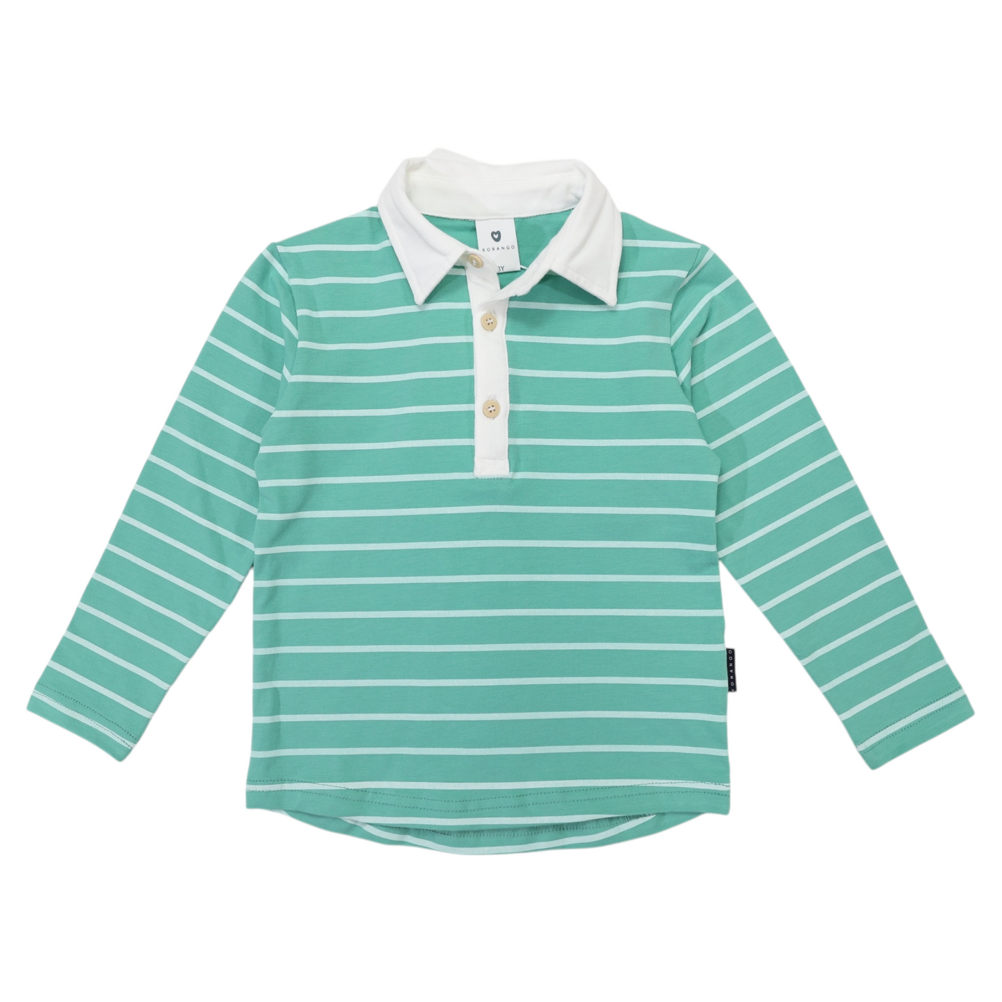 Striped Rugby Top - Green