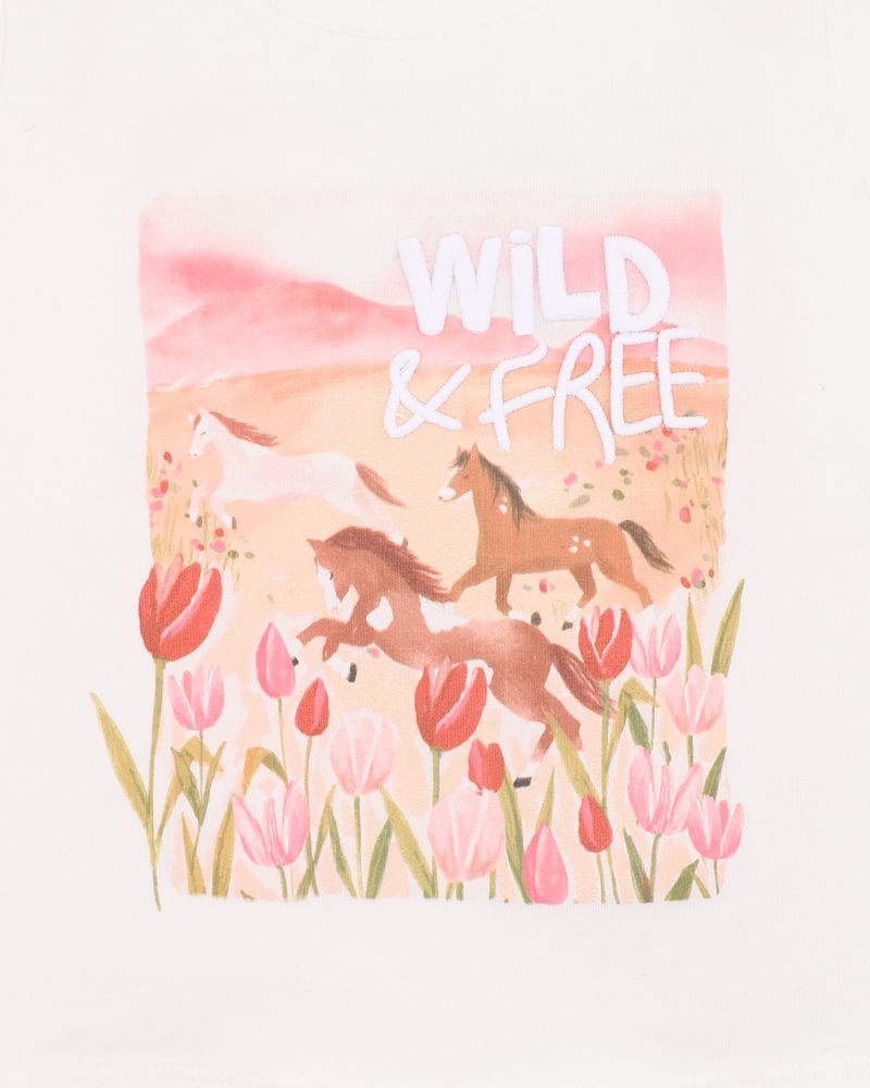 Sundae Wild & Free Tee - White