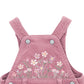 Flossy Embroidered Cord Overalls - Heather