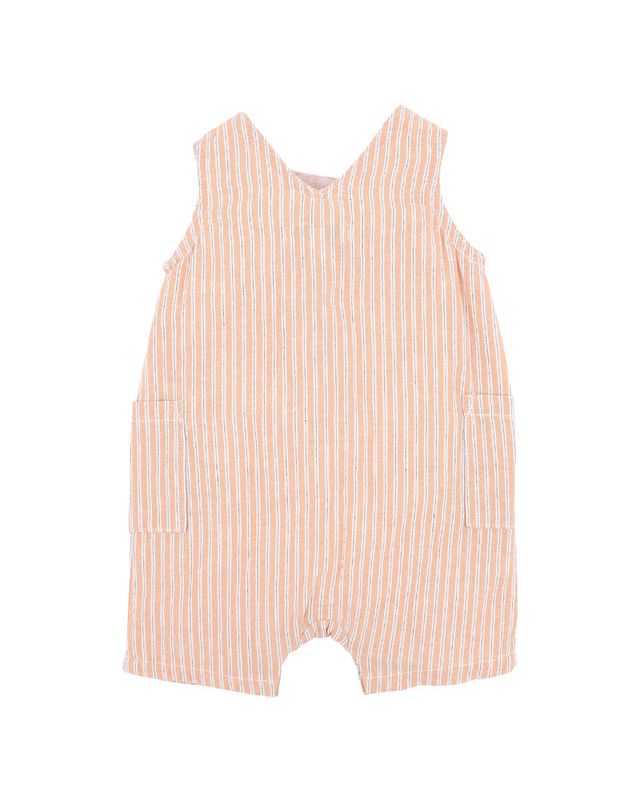 Ivan Stripe Romper - Melon Stripe