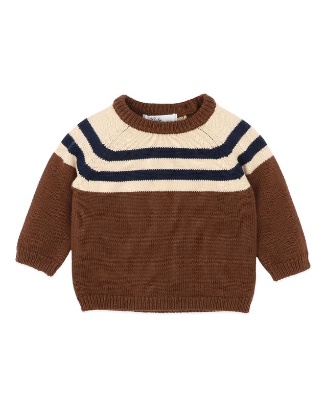 Jake Raglan stripe Knitted Jumper - Multi