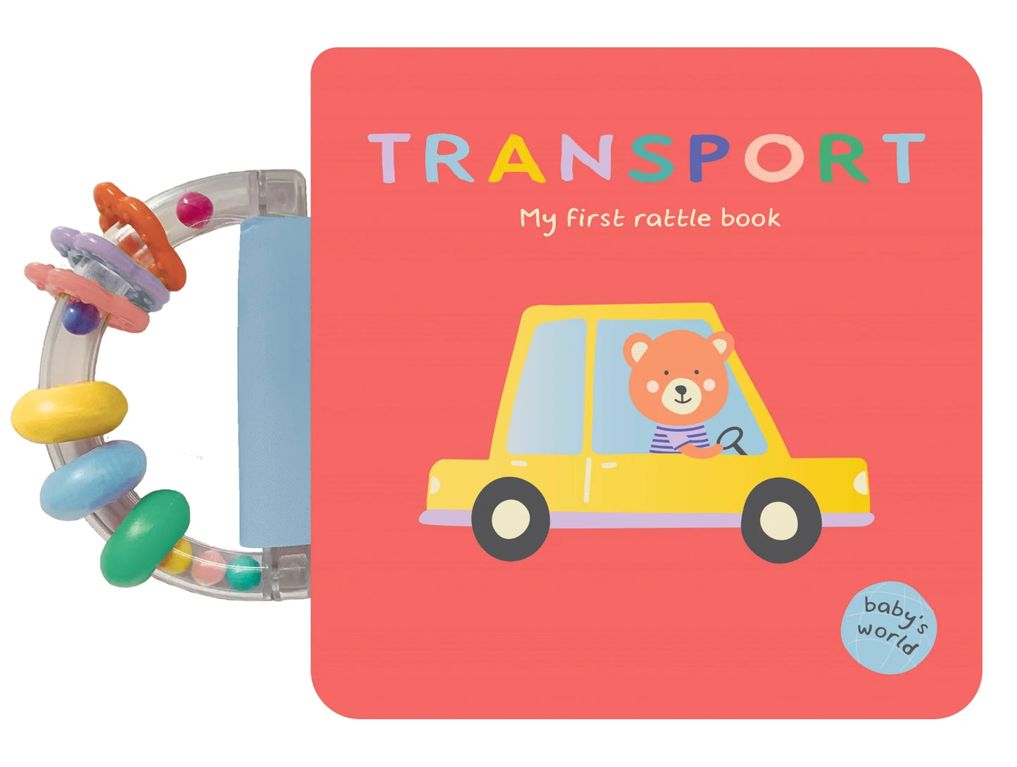 Rattle Handle Board Book - Transport