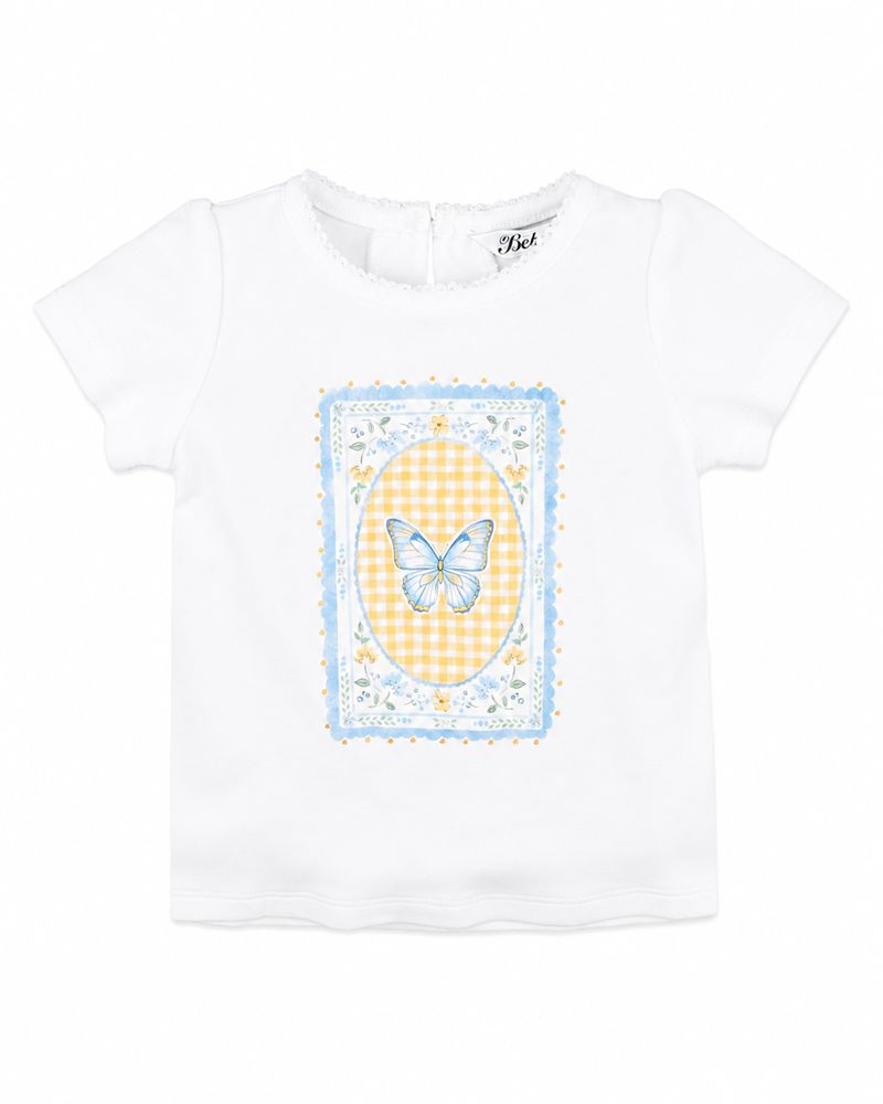 Libby Butterfly Tee - Cloud