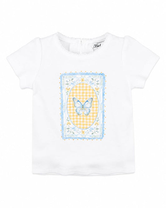 Libby Butterfly Tee - Cloud