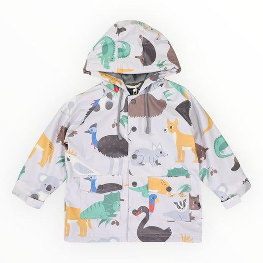 Raincoat Australian Animal - Grey