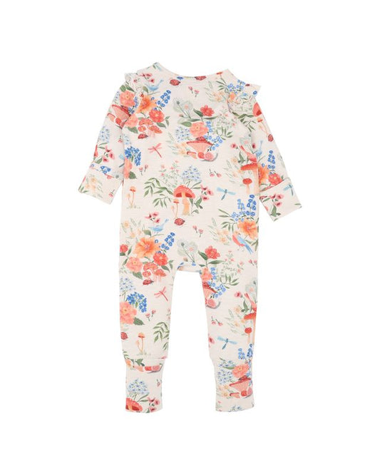 Wild Garden Print Zipsuit
