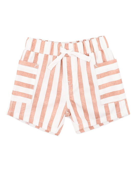 Max Stripe Shorts - Caramel Stripe