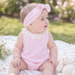 Willa Lace Collared Bodysuit - Musk Pink Stripe