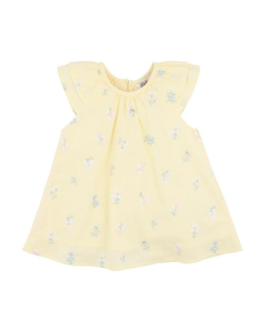 Bonnie Embroidered Dress - Yellow