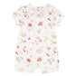 Poppy S/S Zip Romper - Poppy Print