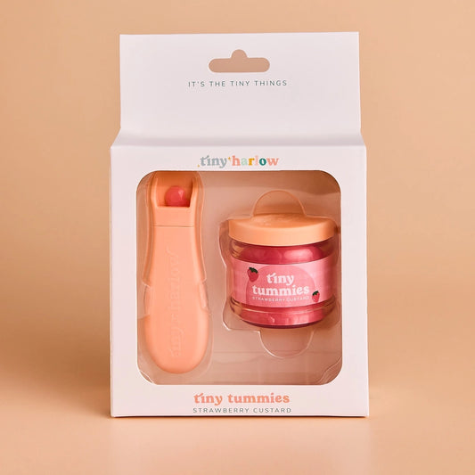 Tiny Harlow Tiny Tummies Dolls Food Jar - Strawberry Custard