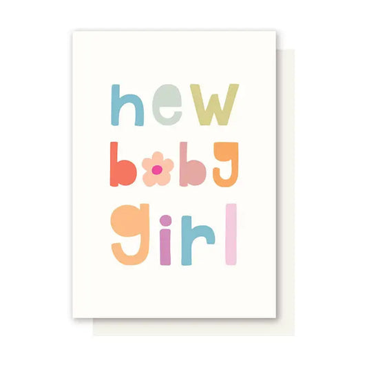 Flower Baby Girl Card