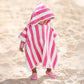 Toshi Hooded Towel - Watermelon Stripe