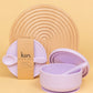 Silicone Suction Bowl w Lid - Lilac