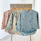 Smock Bib -Beige Dino