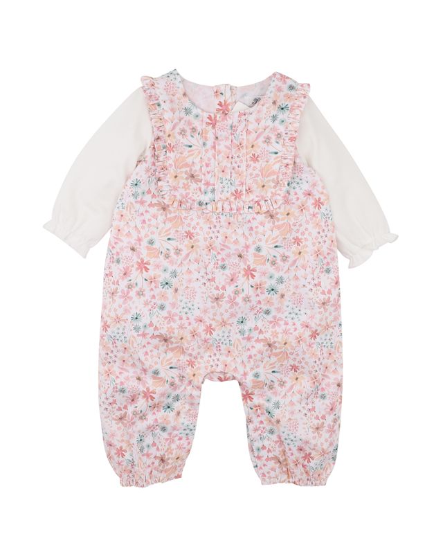Woven L/S Romper - Fern Floral