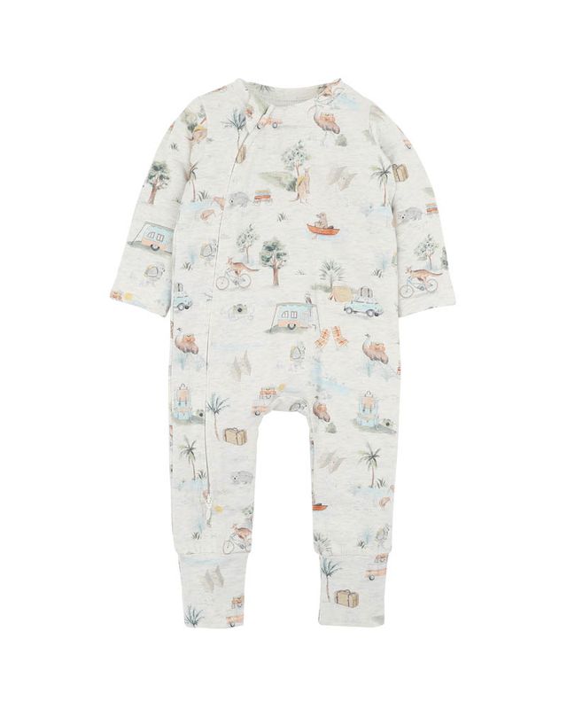 Ivan L/S Zipsuit - Ivan Print
