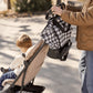 Fold Up Tote - Houndstooth