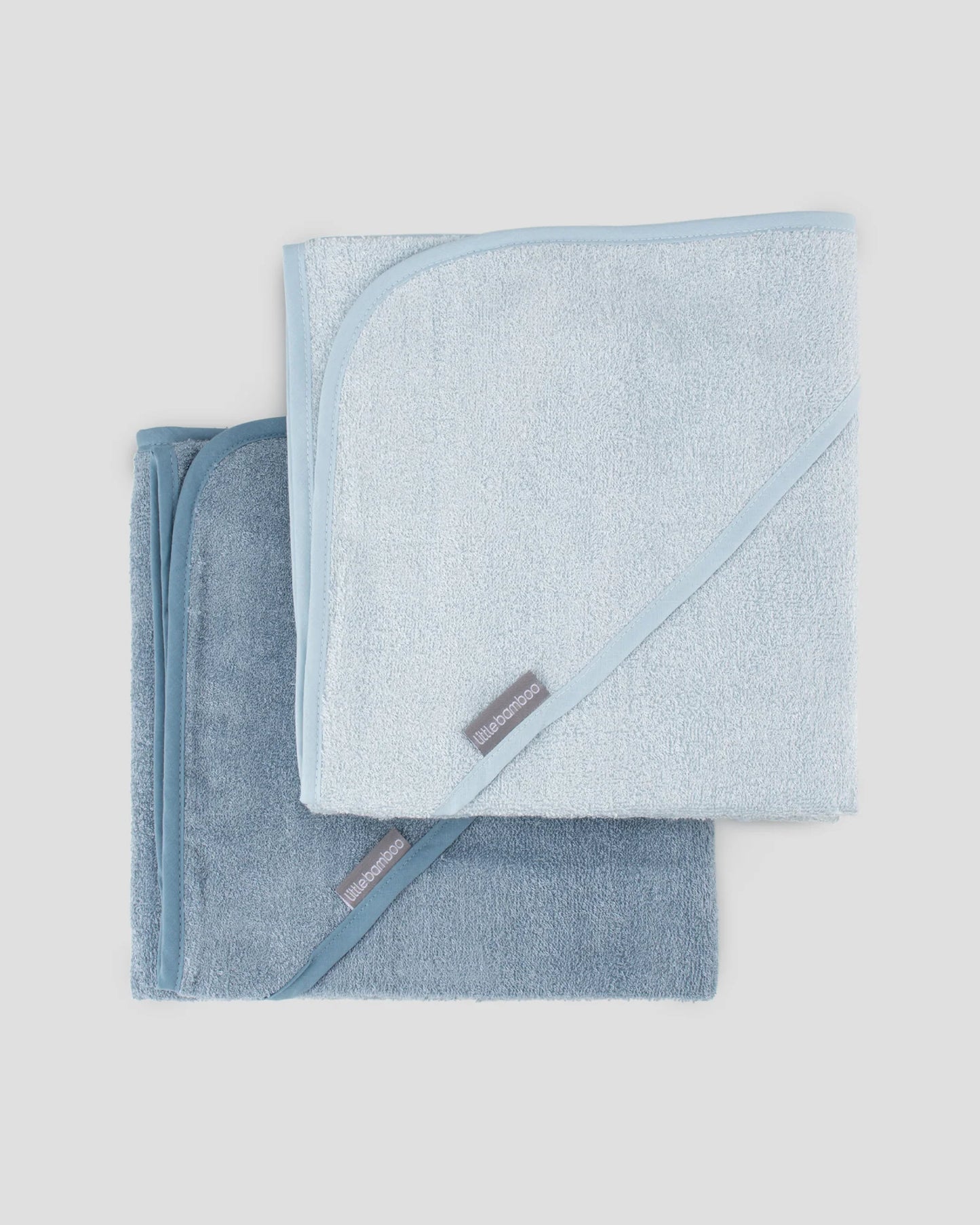 Baby Hooded Towels 2PK - Retro Blue