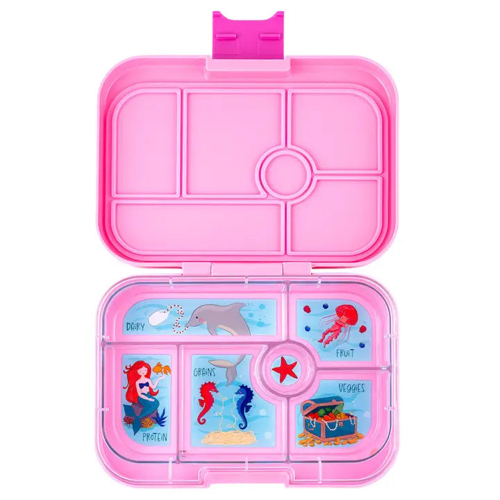 Yumbox Original 6 Compartment Bento Box - Pink - Mermaid