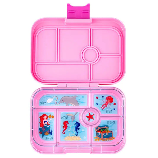 Yumbox Original 6 Compartment Bento Box - Pink - Mermaid